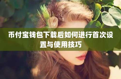 币付宝钱包下载后如何进行首次设置与使用技巧