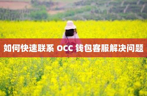 如何快速联系 OCC 钱包客服解决问题