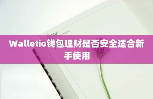 Walletio钱包理财是否安全适合新手使用