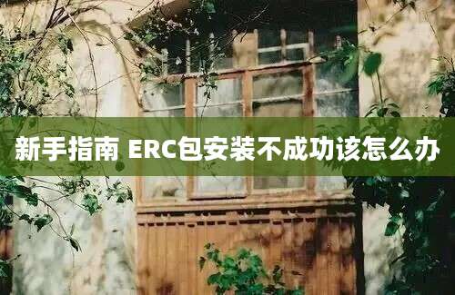 新手指南 ERC包安装不成功该怎么办