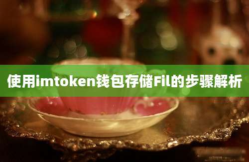 使用imtoken钱包存储Fil的步骤解析