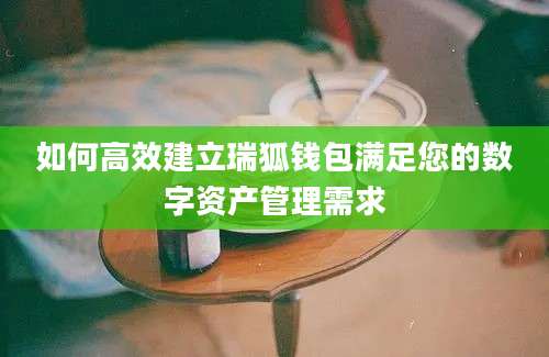 如何高效建立瑞狐钱包满足您的数字资产管理需求