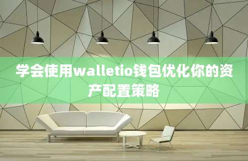 学会使用walletio钱包优化你的资产配置策略