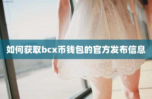 如何获取bcx币钱包的官方发布信息