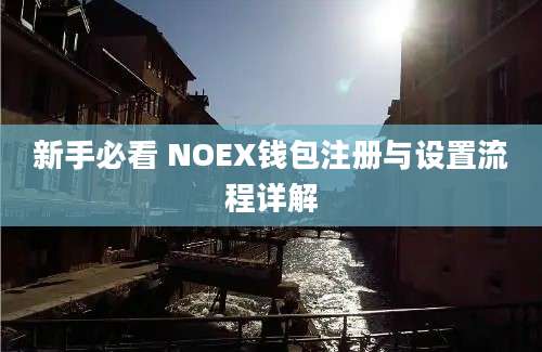 新手必看 NOEX钱包注册与设置流程详解