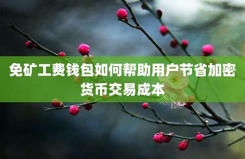 免矿工费钱包如何帮助用户节省加密货币交易成本