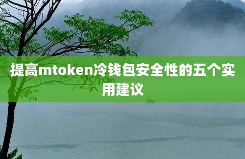 提高mtoken冷钱包安全性的五个实用建议