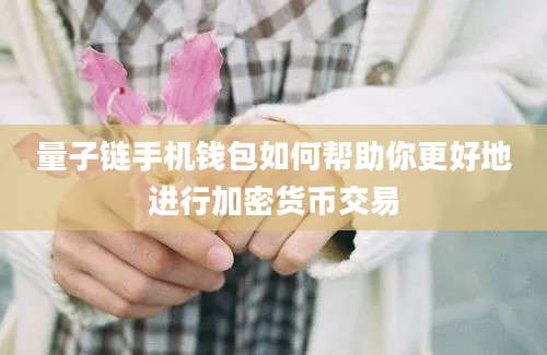 量子链手机钱包如何帮助你更好地进行加密货币交易