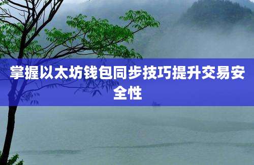 掌握以太坊钱包同步技巧提升交易安全性